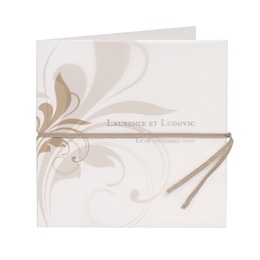 Faire-part arabesques beiges 