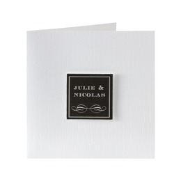 faire part carre croco