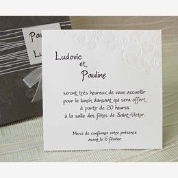 mariage fleur et ruban