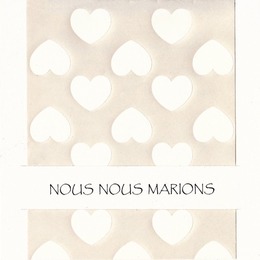 coeurs blancs nacres