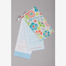 tryptique fleurs stylisées