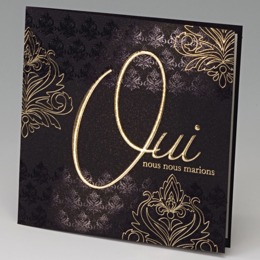 mariage noir dore