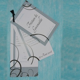 Feuillet arabesques grises