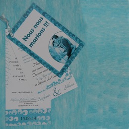 Mariage décalé bleu