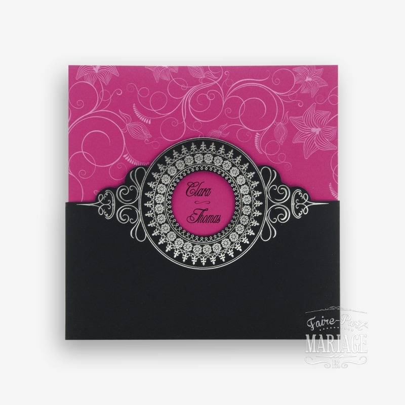 pochette noire et argent