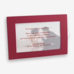 chevalet photo rouge