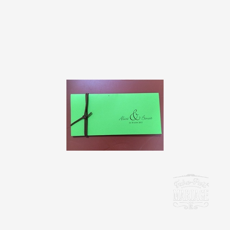 pochette vert foncé