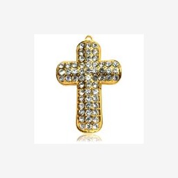 clé USB croix strass