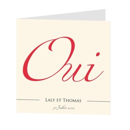 Oui en rouge