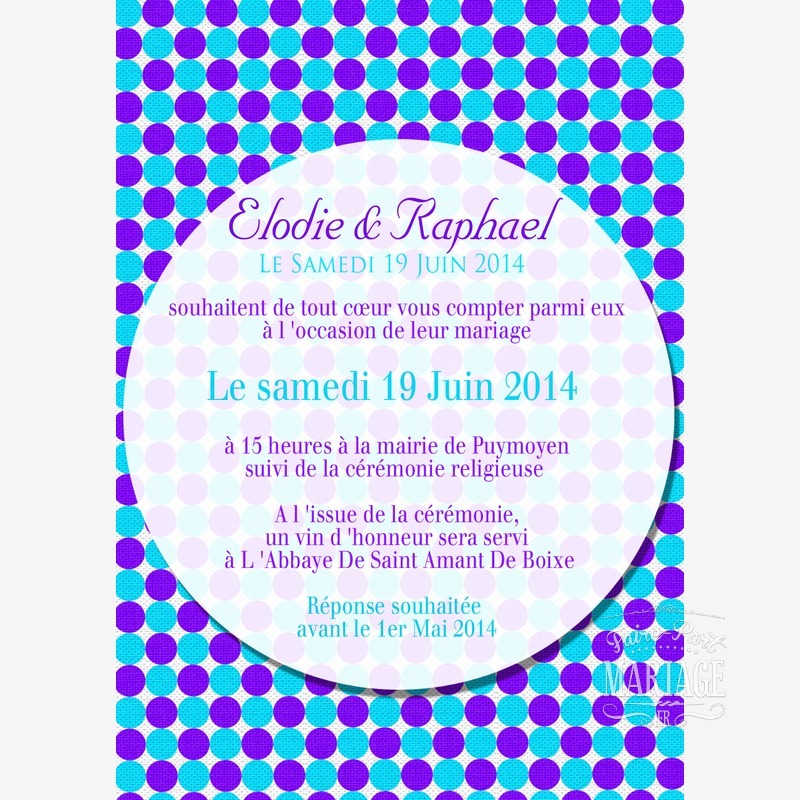 mariage americain pois