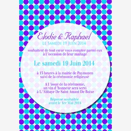 mariage americain pois