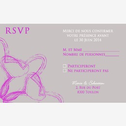 reponse en gris et violet